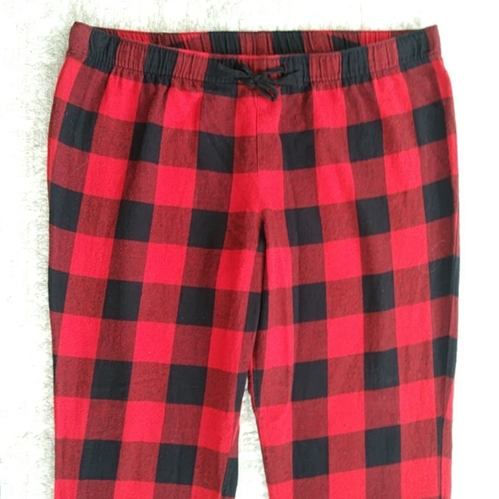 Old Navy Buffalo Plaid Pajama Pants XL Red Black - Picture 5 of 10